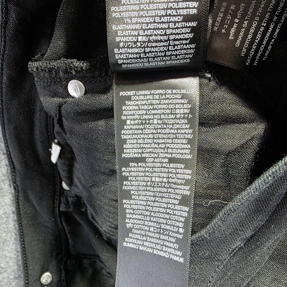 7 For All Mankind Jeans Womens 27 Black High Waist Slim Kick Distressed Ripped - Picture 7 of 12